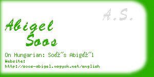 abigel soos business card